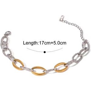 Stainless Steel Gold and Silver Bracelet